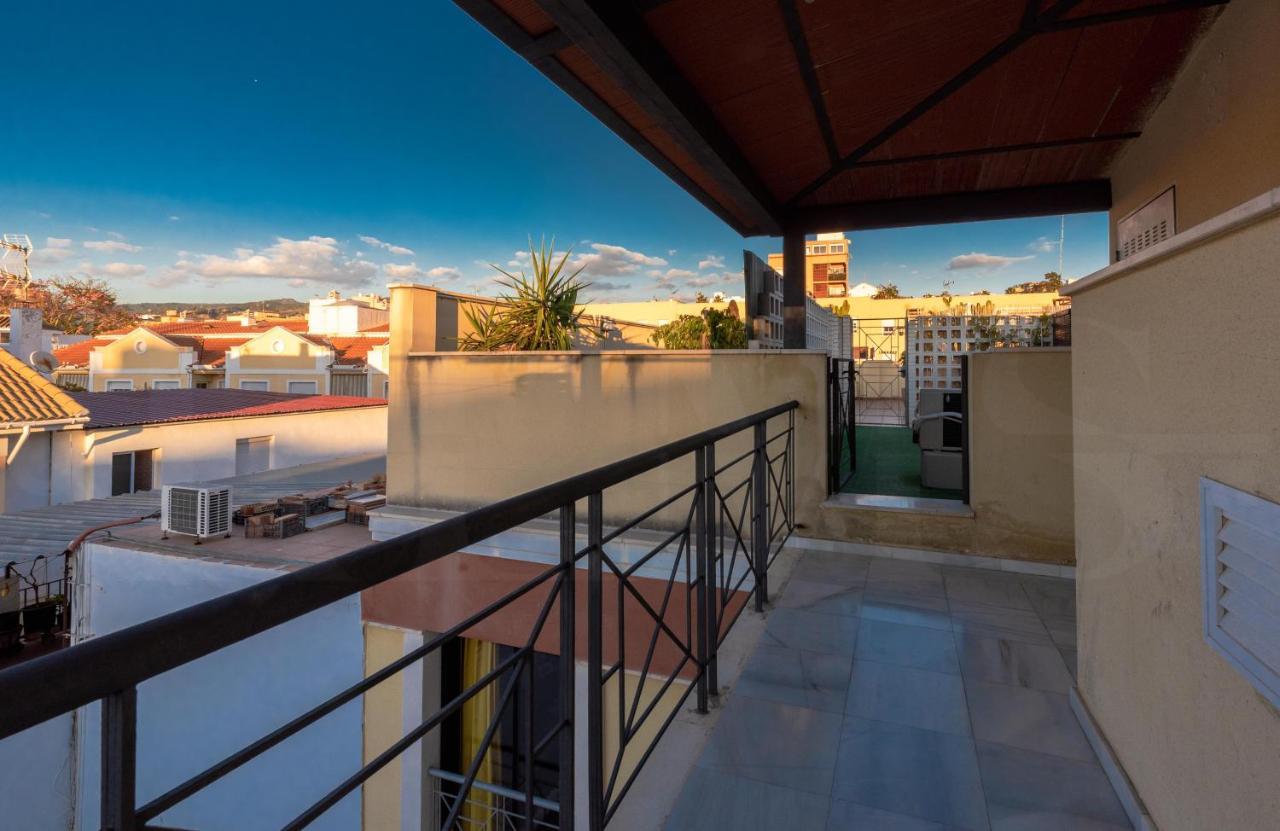 Modern Studio With Private Rooftop Terrace By Rems Málaga Kültér fotó