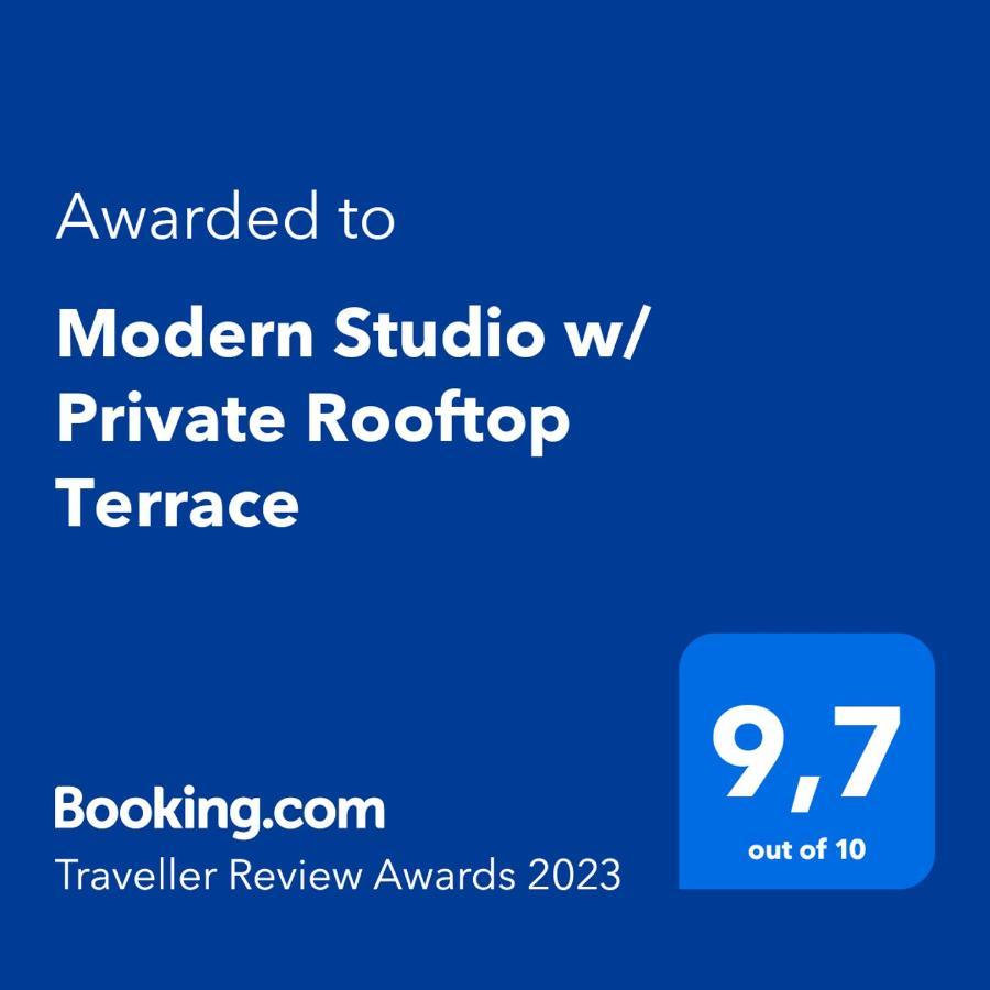 Modern Studio With Private Rooftop Terrace By Rems Málaga Kültér fotó