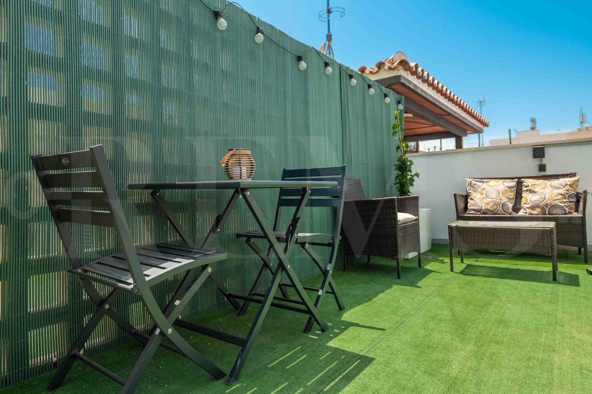 Modern Studio With Private Rooftop Terrace By Rems Málaga Kültér fotó